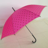 Rainshade Straight Umbrella by Pink Pongee Cover (YSS0003)