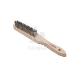 The Newest Germany Style Steel Wire Brush with Wooden Handle, Brush Steel Wire Brush Brass Wire Brush (SJIE3013)