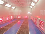 15m Long Bus Spray Booth, Drying Chamber, Infrared Heating