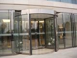 Automatic Revolving Door, 2 Wings, Lenze Motor, Built-in Sliding Auto Door by Dunker Motor