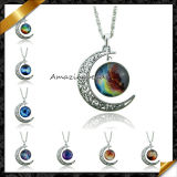 Jewelry Necklace, Metal Alloy Moon Pendant Necklace Fashion Jewellery (FN044)