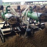 Chicken Manure Fertilizer Dewatering Machine / Cow Manure Dewatering Drying Cleaning Machine