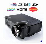 Digital TV Projector 2200 Lumens DTV Projector Beamer 1080p with TV Record Function (D9HR)