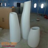 Fibre Glass Flowerpot Restaurant Decoration Plant Pots Floor Type Customized Size and Color China Supplier