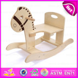 2015 New Antique Rocking Horse for Kids, Popular Wooden Toy Rocking Horse for Children, High Quality Wooden Rocking Horse W16D060
