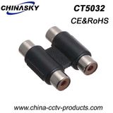 2CH RCA Female to RCA Female Connector (CT5032)