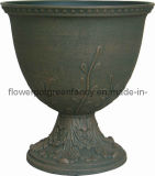 Fiber-Clay Vintage Urn Flower Pot (0816)