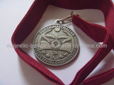 3D Medallion with Red Ribbon