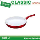 Ceramic Fry Pan with Metallic Finish Outer Painting