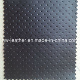 Newest Punching Hole PU Leather for Shoes (HW-1726)