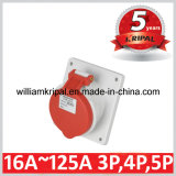 IP44 16A 3p+N+E Flush Mounting Socket Outlets