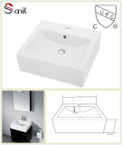 Hot Selling Ceramic Square Upc Farmhouse Sink for Countertop (SN112-037)
