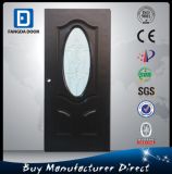 Fangda MDF Door, Glass Insert Solid Wood Door, PU Infilling