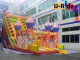 Amusement Customized Inflatable Castle Slide