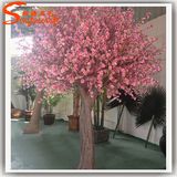 New Design Artificial Fake Plastic Silk Cherry Blossom Tree