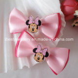 Hair Accessories for Children -Fabric Bow with Plastic Minnie Hair Pin Set H065