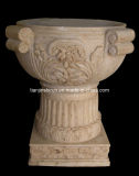 Marble Carving Flower Pot (VS350)