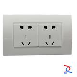 2gang 2/3pin Wall Socket