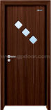 PVC Glass Wooden Door (GP-6010)