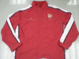 Arsenal Microfibre Peached Contrast Sleeves Jacket