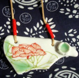 Oriental Characteristics Porcelain Lotus Necklace