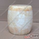 Diameter 23X23cm Honey Onyx Urn for Tombstone