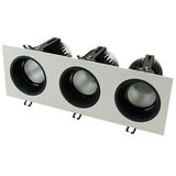 Spray White+Black Inner Ring 75W COB LED Wall Washer