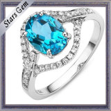 Semi Precious Beautiful Swiss Blue Natural Topaz for Jewelry