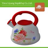 Flat Base Enamel Whistle Kettle (BY-3403)