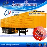 3 Axle Van Type Bulk Cargo Transport Semi Trailer for Sale