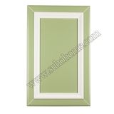 MDF Door Green Environmental PVC Door for Kitchen or Office Zz60c (Apple green with enamel white)