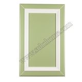 MDF Door Green Environmental PVC Door for Kitchen or Office Zz60c (Apple green with enamel white)