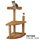 Luxury Plush Sisal Cat Tree, Pet Product (YS77205)