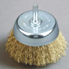 Shaft Cup Brush with Crimped Wire