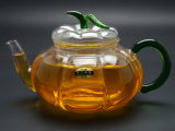 Purely Handwork 600ml Flower& Coffee Glass Tea Pot, Large Glass Teapots, Heat Resistant Glass Tea Pots with Infuser