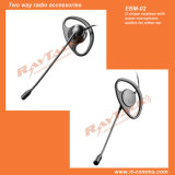 D Shape Ear Microphone for Two Way Radio