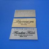 Matte and Shiny Metal Logo Tag Engraved Logo Plates for Handbags