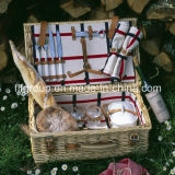 Traditional Rectangular Willow Picnic Basket