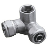 Brass Pipe Fitting (PX-1013) with Wallplate Elbow Double