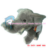 24cm 3D Zoo Animal Plush Elephant Toys