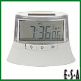 2015 New Arrival Solar Power LED Digital Clock, Small Solar LCD Clock Display Wholesale, Cheap Solar Power LCD Alarm Clock G20c102