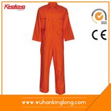 Orange Cotton Safety Fire Retardant Coverall (WH116)