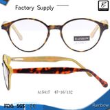 Trendy Color Tortoise Acetate Eyewear with Spring Hinges (A15417)