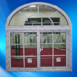 PVC Arch Window with Grill, UPVC Window