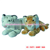 28cm 3D Lying on-One-Side Tiger Plusy Toys