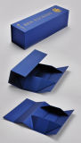 OEM Luxury Flat Collapsible /Foldable Wine Box with Logo Stamping
