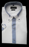Cotton/Polyester Shirt/Short Sleeve Short, Double Color Shirt