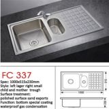 Europe Style Undermount Stainless Steel Kitchen Sink with Tray
