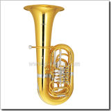 Bb Key Yellow Brass Piston Cupronickel Tuning Pipe Tuba (TU200G)