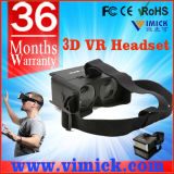 Black Plastic Google Cardboard Virtual Reality 3D Film Glasses for Cellphone